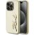 Karl Lagerfeld Wrinkled Metal  Signature iPhone 15 Pro Max tok, arany