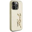 Karl Lagerfeld Wrinkled Metal  Signature iPhone 15 Pro Max tok, arany