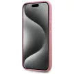 Karl Lagerfeld Wrinkled Metal  Signature iPhone 15 tok, rózsaszín