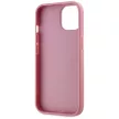 Karl Lagerfeld Wrinkled Metal  Signature iPhone 15 tok, rózsaszín