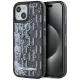 Karl Lagerfeld Liquide Glitter Monogram Gradient iPhone 15 tok, fekete