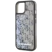 Karl Lagerfeld Liquide Glitter Monogram Gradient iPhone 15 tok, fekete