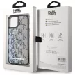 Karl Lagerfeld Liquide Glitter Monogram Gradient iPhone 15 tok, fekete