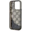 Karl Lagerfeld Liquide Glitter Monogram Gradient iPhone 15 Pro Max tok, fekete