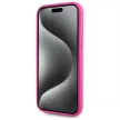 Karl Lagerfeld KLHMP15SSKHPPLF iPhone 15 6.1" Silicone Karl Head Print MagSafe tok, rózsaszín