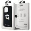 Karl Lagerfeld KLHMP15LSKHPPLK iPhone 15 Pro 6.1" Silicone Karl Head Print MagSafe tok, fekete