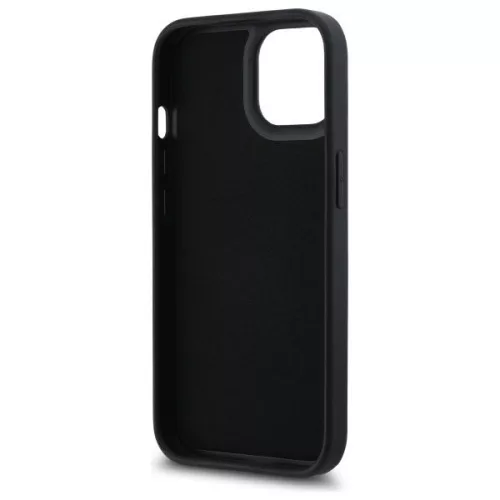Karl Lagerfeld KLHCP15S3DRKSDLK iPhone 15 6.1" 3D Rubber Signature tok, fekete