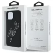 Karl Lagerfeld KLHCP15S3DRKSDLK iPhone 15 6.1" 3D Rubber Signature tok, fekete