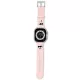 Karl Lagerfeld KLAWMSLKCNP 3D Rubber Karl&Choupette Heads Apple Watch 38/40/41mm óraszíj, rózsaszín