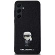 Karl Lagerfeld KLHCSA55GKNPSK A55 A556 hardcase Fixed Glitter Ikonik Logo Metal Pin tok, fekete