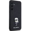 Karl Lagerfeld KLHCSA55GKNPSK A55 A556 hardcase Fixed Glitter Ikonik Logo Metal Pin tok, fekete