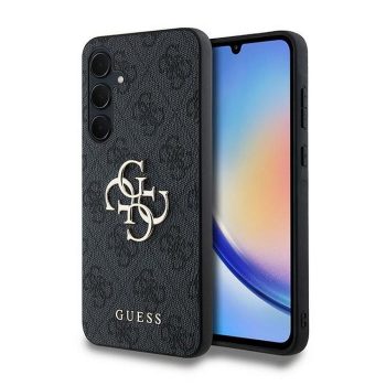   GUESS hátlap, tok Samsung Galaxy A35 GUHCSA354GMGGR (PU Big 4G Metal Logo), fekete