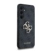 GUESS hátlap, tok Samsung Galaxy A35 GUHCSA354GMGGR (PU Big 4G Metal Logo), fekete