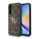 GUESS hátlap, tok Samsung Galaxy A35 GUHCSA354GMGBR (PU Big 4G Metal Logo), barna