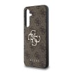 GUESS hátlap, tok Samsung Galaxy A35 GUHCSA354GMGBR (PU Big 4G Metal Logo), barna