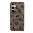 Guess hátlap, tok Samsung Galaxy A35 GUOHCSA35G4GFBR (PU 4G Classic Metal Logo), barna