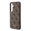 Guess hátlap, tok Samsung Galaxy A35 GUOHCSA35G4GFBR (PU 4G Classic Metal Logo), barna
