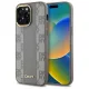 DKNY DKHMP14XPCPVSLE iPhone 14 Pro Max 6.7" Leather Checkered Mono Pattern MagSafe tok, bézs
