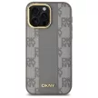 DKNY DKHMP14XPCPVSLE iPhone 14 Pro Max 6.7" Leather Checkered Mono Pattern MagSafe tok, bézs