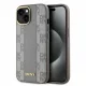 DKNY Leather Checketok, Red Mono Pattern MagSafe DKHMP15SPCPVSLE iPhone 15 6.1" tok, bézs