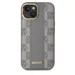 DKNY Leather Checketok, Red Mono Pattern MagSafe DKHMP15SPCPVSLE iPhone 15 6.1" tok, bézs
