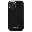 DKNY DKHMP14SPSCMCLK iPhone 14 6.1" Plain Logo MagSafe tok, fekete