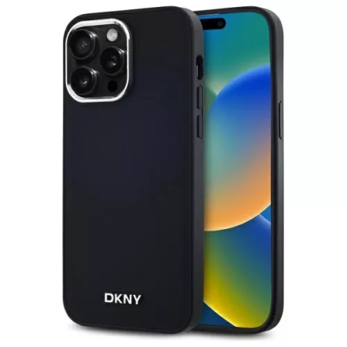 DKNY DKHMP14XPSCMCLK iPhone 14 Pro Max 6.7" Plain Logo MagSafe tok, fekete