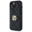 DKNY DKHCP14SPQDSLK iPhone 14 6.1" Quilted Stack Logo tok, fekete
