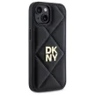 DKNY DKHCP14SPQDSLK iPhone 14 6.1" Quilted Stack Logo tok, fekete