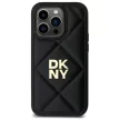 DKNY DKHCP14LPQDSLK iPhone 14 Pro 6.1" Quilted Stack Logo tok, fekete