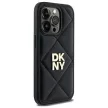DKNY DKHCP14LPQDSLK iPhone 14 Pro 6.1" Quilted Stack Logo tok, fekete