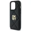 DKNY DKHCP14LPQDSLK iPhone 14 Pro 6.1" Quilted Stack Logo tok, fekete