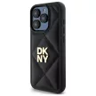 DKNY Quilted Stack Logo DKHCP15LPQDSLK iPhone 15 Pro 6.1" tok, fekete