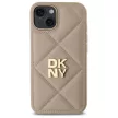 DKNY DKHCP14SPQDSLE iPhone 14 6.1" Quilted Stack Logo tok, bézs