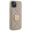 DKNY DKHCP14SPQDSLE iPhone 14 6.1" Quilted Stack Logo tok, bézs
