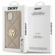 DKNY DKHCP14SPQDSLE iPhone 14 6.1" Quilted Stack Logo tok, bézs