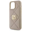 DKNY DKHCP14LPQDSLE iPhone 14 Pro 6.1" Quilted Stack Logo tok, bézs