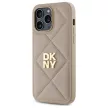 DKNY DKHCP14XPQDSLE iPhone 14 Pro Max 6.7" Quilted Stack Logo tok, bézs