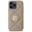 DKNY DKHCP14XPQDSLE iPhone 14 Pro Max 6.7" Quilted Stack Logo tok, bézs