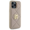DKNY DKHCP14XPQDSLE iPhone 14 Pro Max 6.7" Quilted Stack Logo tok, bézs