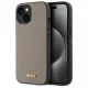 DKNY Leather Checketok, Red Mono Pattern MagSafe DKHMP15SPGHLME iPhone 15 6.1" tok, bézs