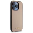 DKNY Grained Metal Logo MagSafe DKHMP15LPGHLME iPhone 15 Pro 6.1" tok, bézs