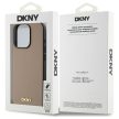DKNY Grained Metal Logo MagSafe DKHMP15XPGHLME iPhone 15 Pro Max 6.7" tok, bézs