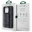 Lacoste LCHCP15LGSPBSK iPhone 15 Pro 6,1" Grip Stand Mono tok, fekete