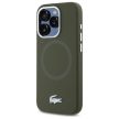 Lacoste LCHMP15XSMAB iPhone 15 Pro Max 6.7" khaki hardcase Silicone Croco Logo MagSafe