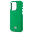Lacoste LCHMP15LSMAN iPhone 15 Pro 6.1"estragon hardcase Silicone Croco Logo MagSafe