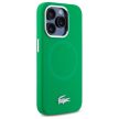 Lacoste LCHMP15XSMAN iPhone 15 Pro Max 6.7" estragon hardcase Silicone Croco Logo MagSafe