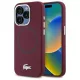 Lacoste LCHMP15LSMAR iPhone 15 Pro 6.1" bordeaux hardcase Silicone Croco Logo MagSafe tok, bordó