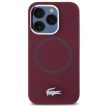 Lacoste LCHMP15XSMAR iPhone 15 Pro Max 6.7" bordeaux hardcase Silicone Croco Logo MagSafe