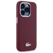 Lacoste LCHMP15XSMAR iPhone 15 Pro Max 6.7" bordeaux hardcase Silicone Croco Logo MagSafe